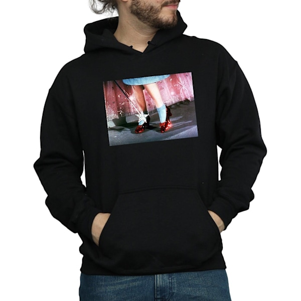 Trollkarlen från Oz Herrtröja There´s No Place Like Home Hoodie L Svart Black L