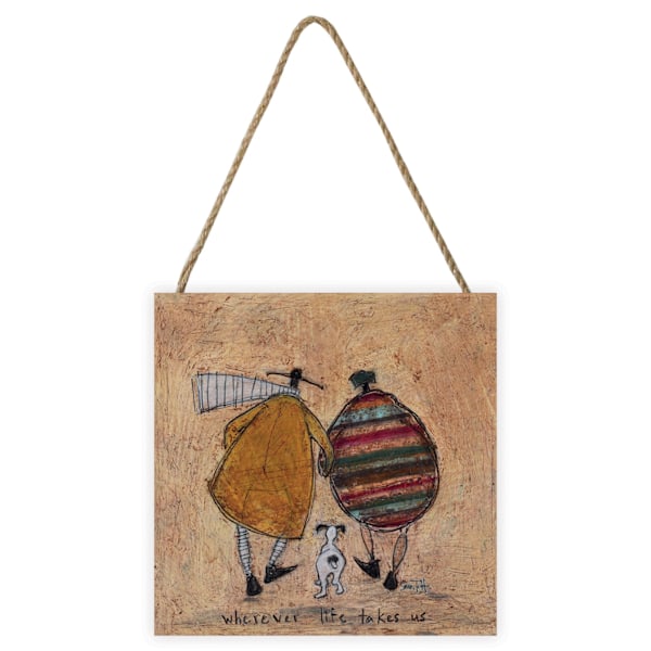 Sam Toft Wherever Life Takes Us Träskylt En Storlek Ljus Br Light Brown One Size
