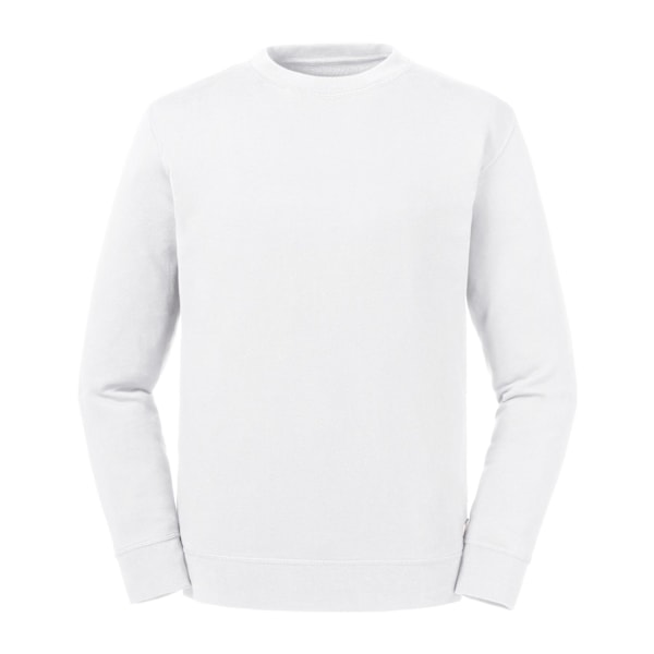 Russell Vuxen Unisex Ren Ekologisk Vändbar Sweatshirt XS Vit White XS