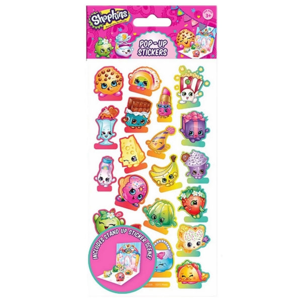 Shopkins Characters Stickers One Size Flerfärgad Multicoloured One Size