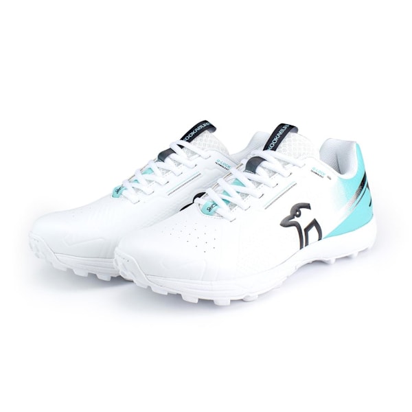 Kookaburra KC 3.0 Spiked Cricket Shoes 10 UK Vit/Aqua för män White/Aqua 10 UK