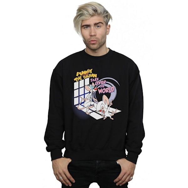 Animaniacs Herr Pinky och The Brain Take Over The World Sweatshirt Black 4XL