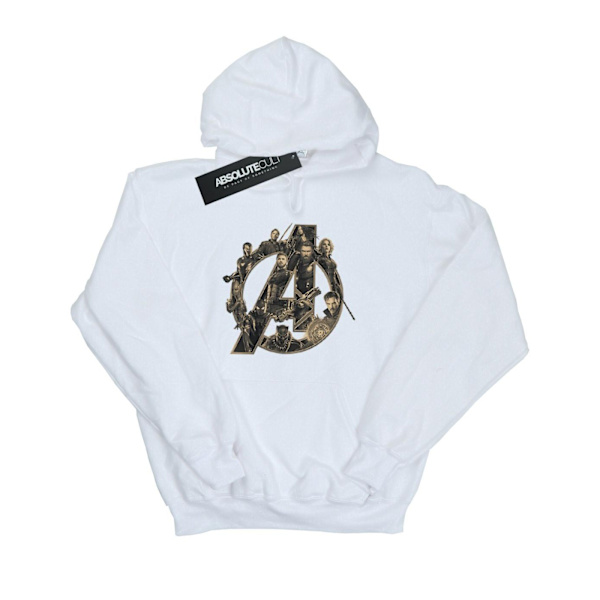 Avengers Infinity War Unisex Vuxen Logo Bomullströja 3XL Vit White 3XL