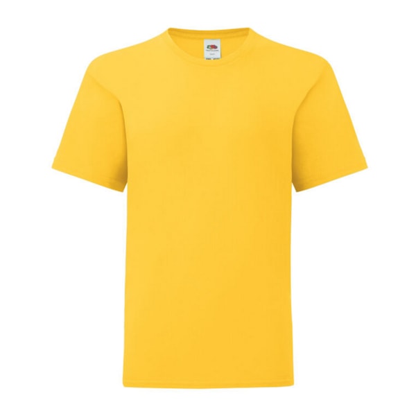 Fruit of the Loom Barn/Barn Iconic 150 T-shirt 7-8 år S Sunflower 7-8 Years