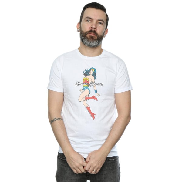 DC Comics Herr Wonder Woman Jump T-shirt S Vit White S