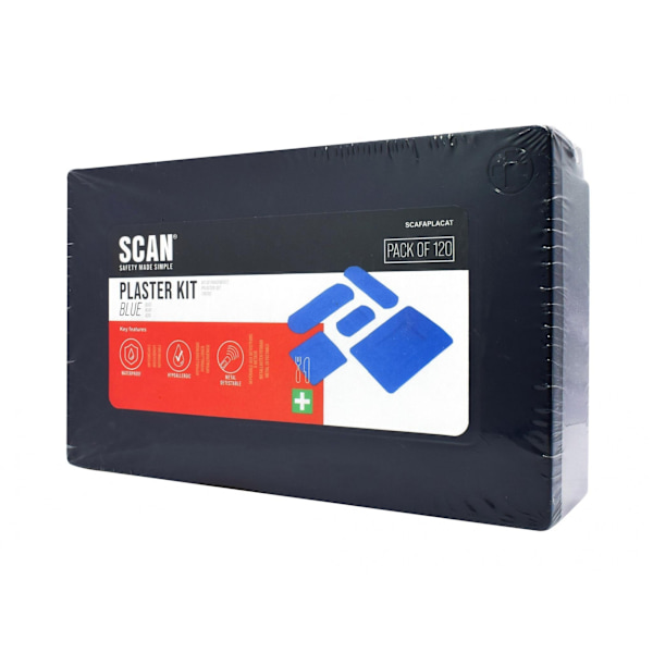 Scan Blandade Hypoallergena Blå Plåster 120 One Size Multi C Multi Colour One Size