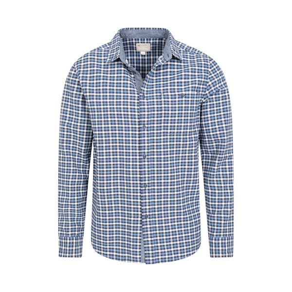 Mountain Warehouse Driftwood Rutig Ekologisk Skjorta S Marinblå Navy S