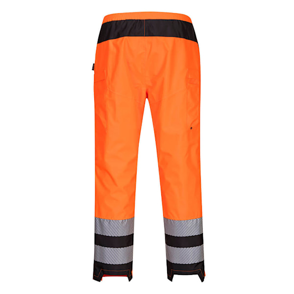 Portwest Dam/Dam PW3 Hi-Vis Säkerhetsregnbyxor XL R Ora Orange/Black XL R