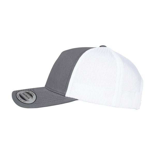 Flexfit Unisex Adult Two Tone 5 Panel Trucker Cap One Size Char Charcoal/White One Size