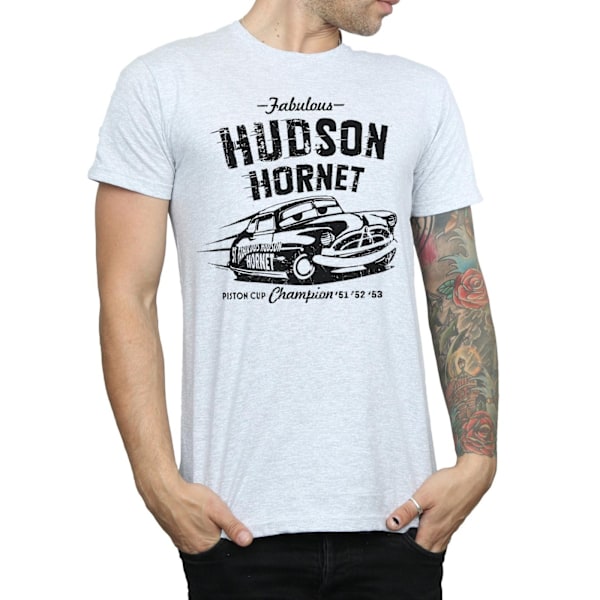 Cars Herr Hudson Hornet T-shirt M Sports Grey Sports Grey M