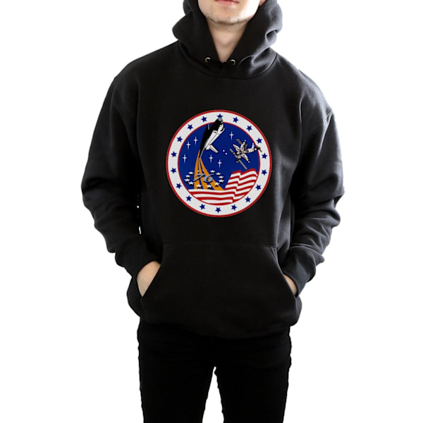 NASA Classic Rocket 76 Hoodie S Svart Black S