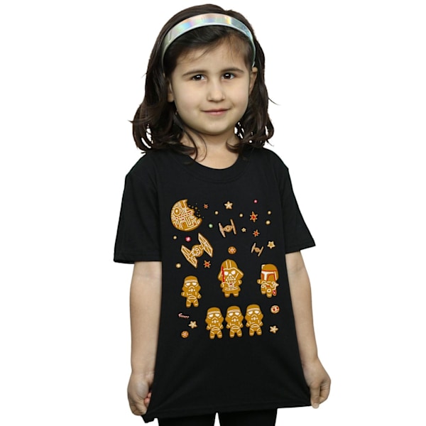 Star Wars Girls Gingerbread Empire Bomull T-shirt 9-11 år Svart Black 9-11 Years