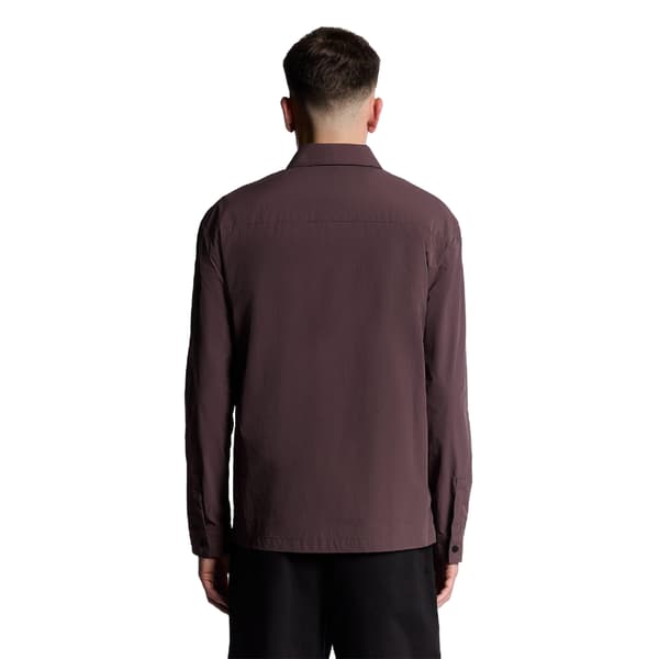 Lyle & Scott Herrskjorta Crinkle Oversized L Brun Brown L