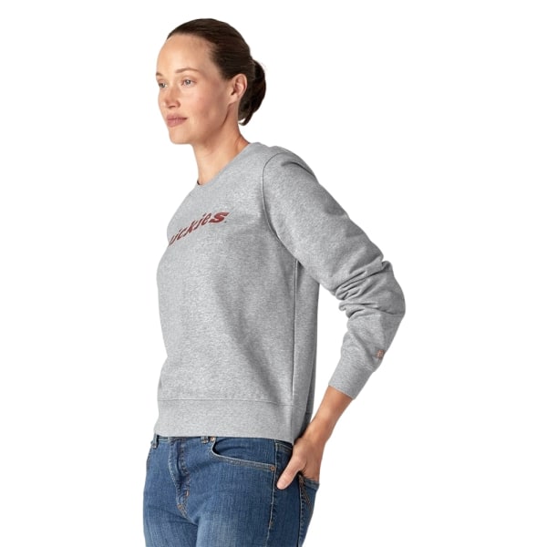 Dickies Dam/Dam Wordmark Heavyweight Sweatshirt med rund hals Heather Grey S