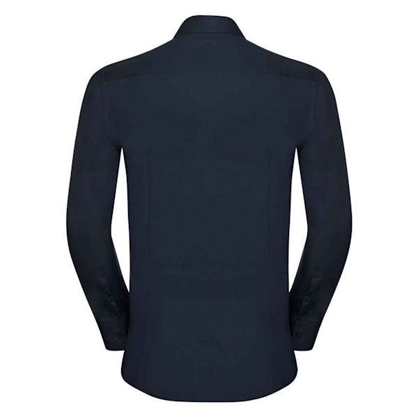 Russell Collection Herr Ultimate Stretch Långärmad formell skjorta Bright Navy L