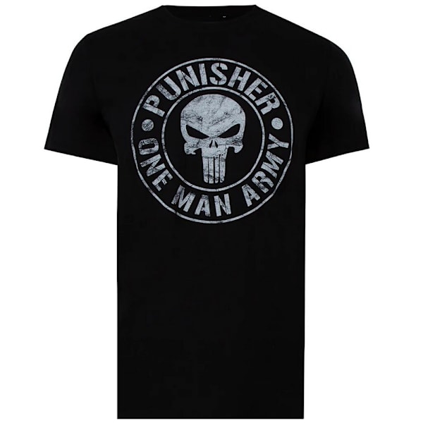 The Punisher Mens One Man Army T-Shirt L Svart Black L