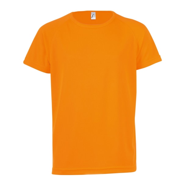 SOLS Barn/barn Unisex unisex kortärmad T-shirt 6 år Neo Neon Orange 6yrs