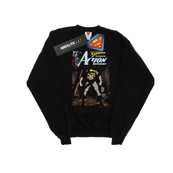 DC Comics Dam/Kvinnor Superman Action Comics 644 Omslag Sweatshirt Black S