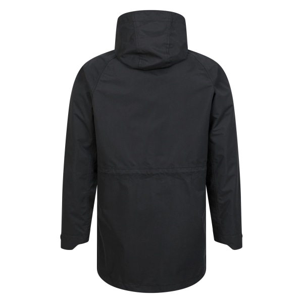 Mountain Warehouse Mens Westport Long Vattentät Jacka XXL Bla Black XXL