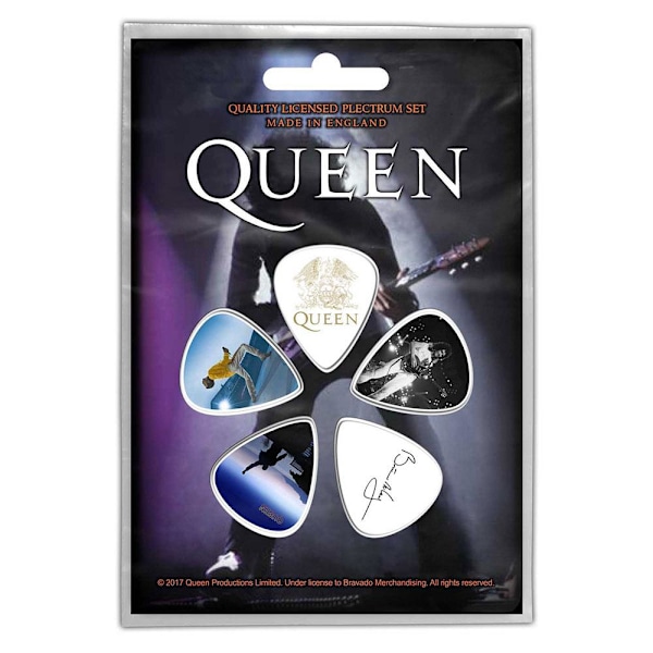 Queen Brian May Plectrum (5-pack) En Storlek Flerfärgad Multicoloured One Size
