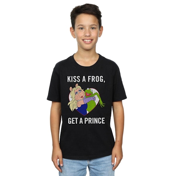 Disney Boys The Muppets Kiss A Frog T-Shirt 9-11 år Svart Black 9-11 Years