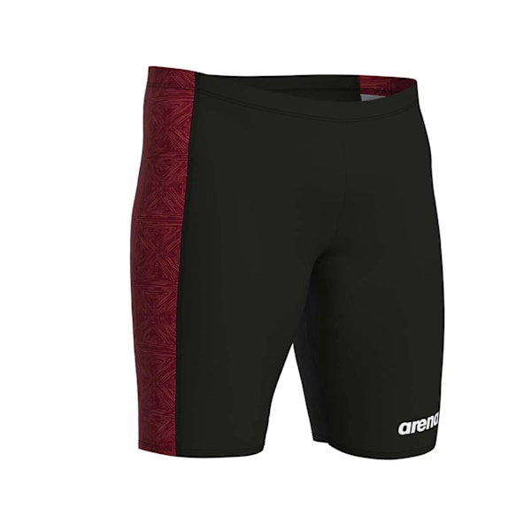 Arena Herr Jammer Abstract Tiles Badshorts 38R Svart/Röd Black/Red 38R