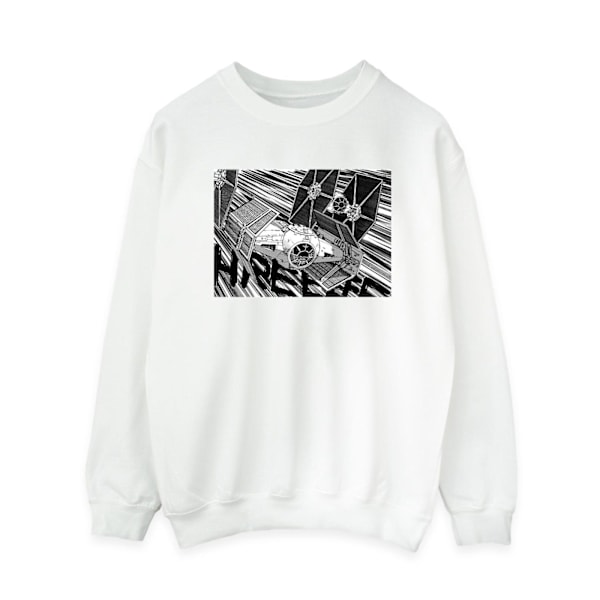 Star Wars Dam/Damer Anime Plane Sweatshirt S Vit White S