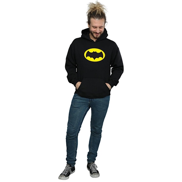 DC Comics Herr Batman TV-serie Logotyp Hoodie S Svart Black S