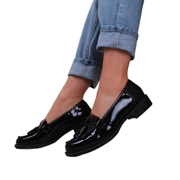 Where's That From Dam/Damer Imogen Tassel Lackläder Sl Black 4 UK