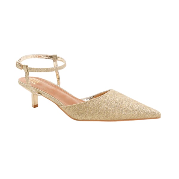 Where's That From Dam/Damer Malta Faux Läder Justerbar S Gold 5 UK Wide