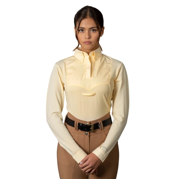 Aubrion Dam/Dam Tie Keeper Långärmad skjorta XL Gul Yellow XL