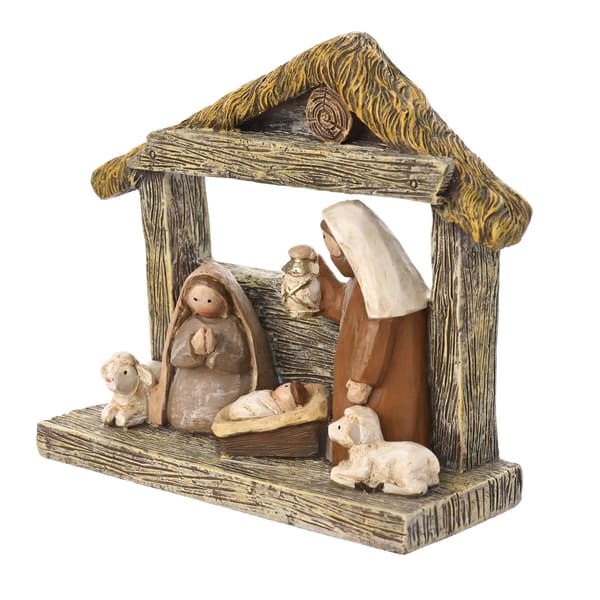 Julkrubba Figurin En Storlek Brun Brown One Size