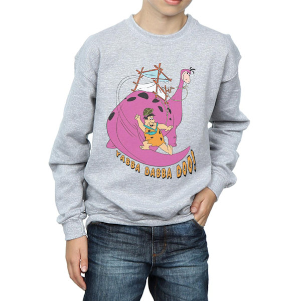 The Flintstones Boys Yabba Dabba Doo Sweatshirt 7-8 år Sport Sports Grey 7-8 Years