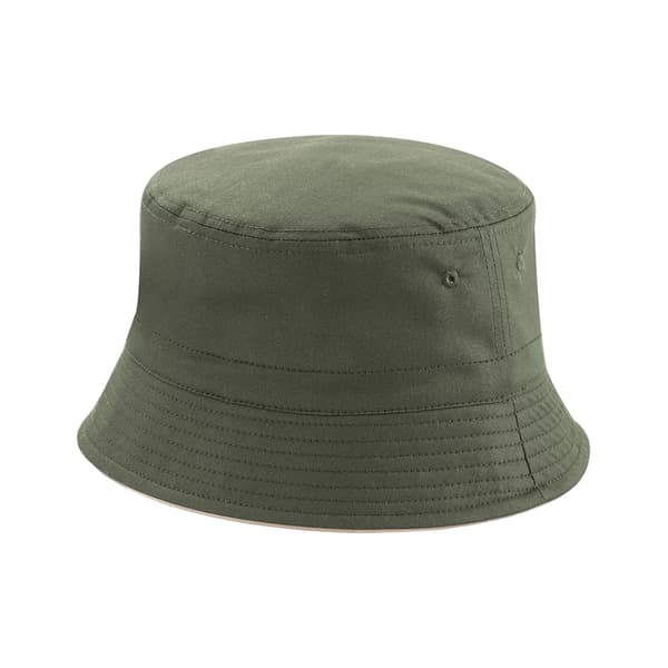 Beechfield Vändbar Bucket Hat S-M Oliv/Sten Olive/Stone S-M