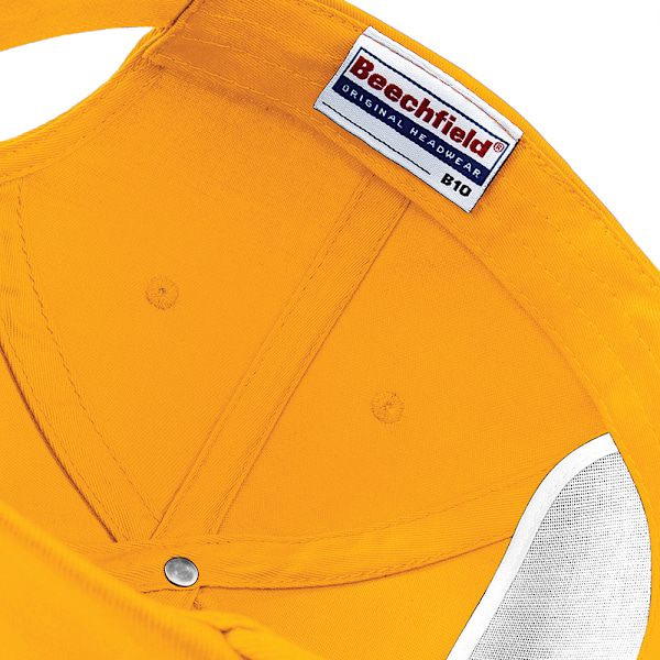 Beechfield Unisex Original 5-Panel Baseballkeps i enfärgad design, One Size Gold One Size
