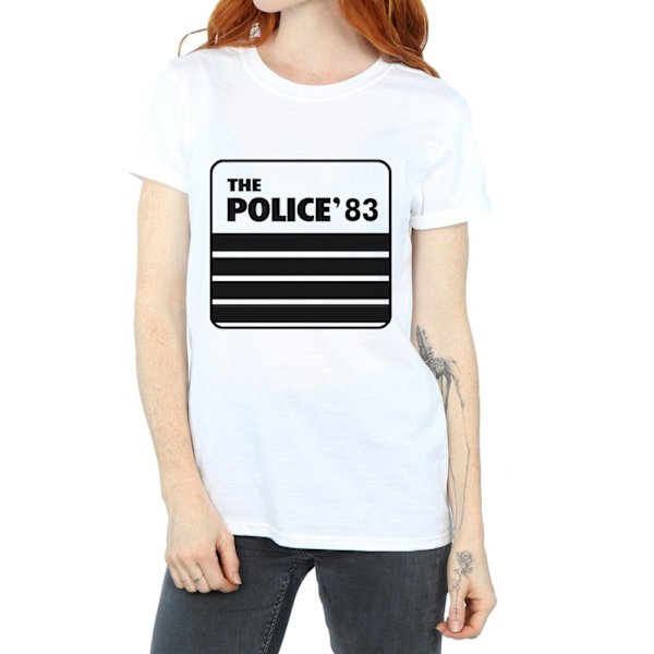 The Police Womens/Ladies 83 Tour Bomull Boyfriend T-Shirt XL Wh White XL