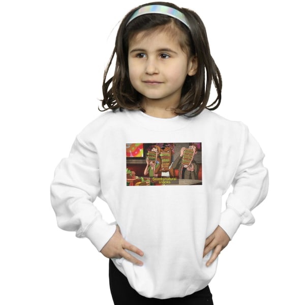 Scoobynatural Girls Supernatural Snacks Sweatshirt 7-8 år Vit White 7-8 Years