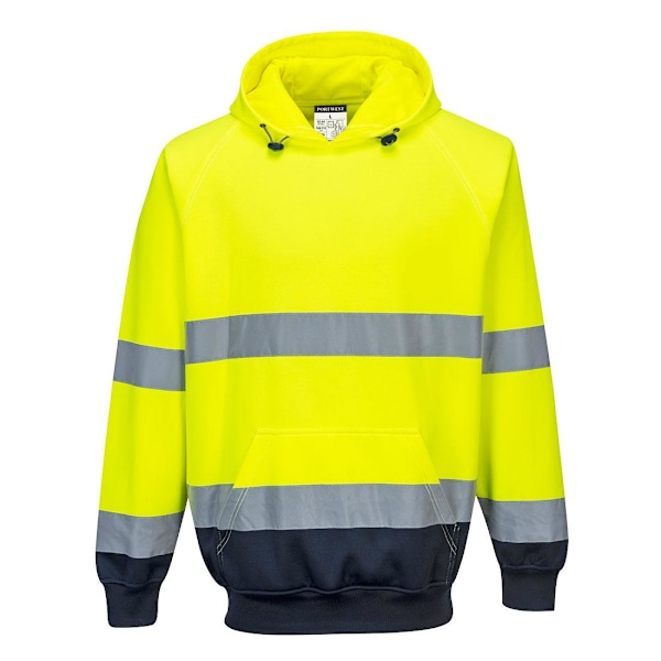 Portwest Herr B316 Kontrast Hi-Vis Huvtröja 3XL Gul/Marinblå Yellow/Navy 3XL