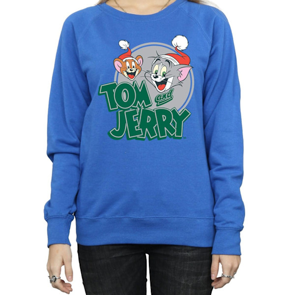 Tom And Jerry Dam/Damer Julhälsningar Sweatshirt XXL Royal Blue XXL