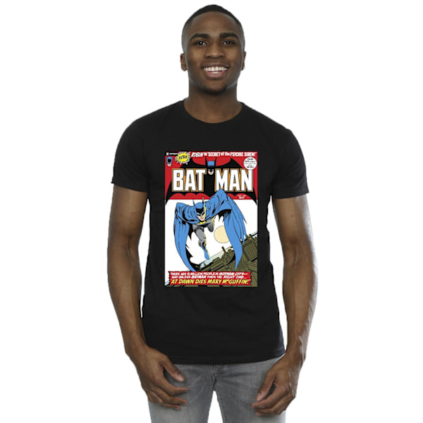 DC Comics herr löpar-t-shirt med Batman-omslag M svart Black M
