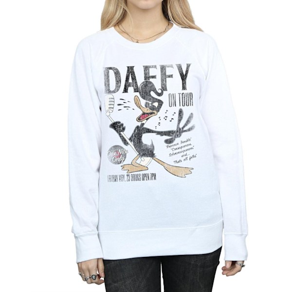 Looney Tunes Dam/Dam Daffy Duck Konsertsweatshirt XL Vit White XL