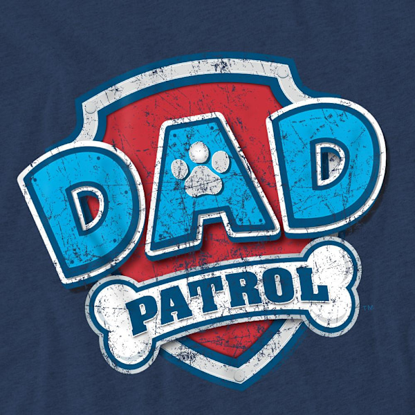 Paw Patrol Unisex Vuxen Dad Patrol Fars Dag T-Shirt XXL Marinblå Navy XXL