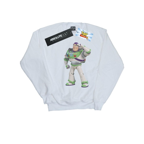 Disney Dam/Kvinnor Toy Story Buzz Lightyear Stående Sweatshirt White M