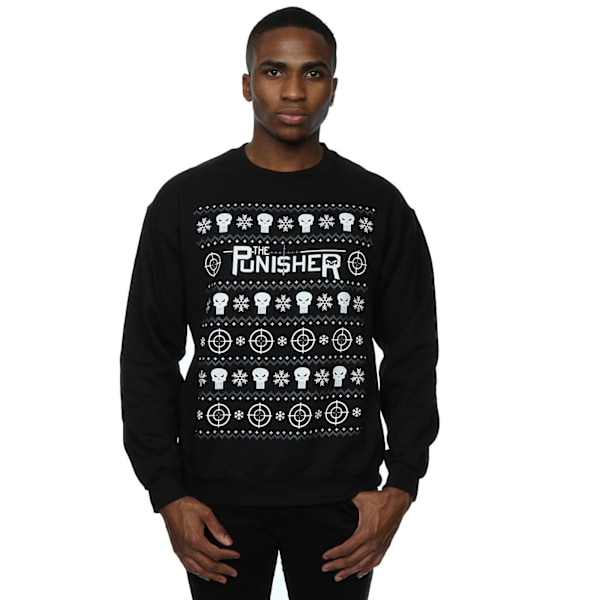 Marvel Punisher Jultröja Herr S Svart Black S