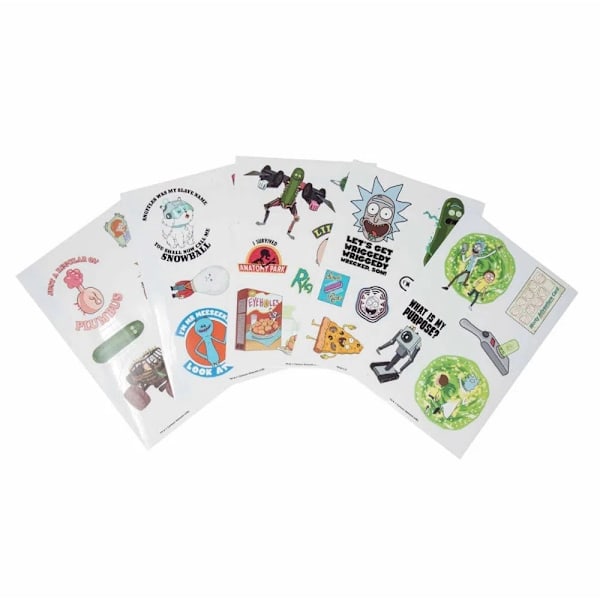 Rick And Morty Tech Stickers (30-pack) En Storlek Flerfärgad Multicoloured One Size