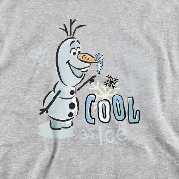 Frozen Barn/Barn Cool As Ice Olaf & Bruni Heather Tröja Athletic Heather 9-11 Years