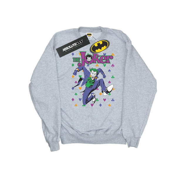DC Comics Boys Batman Joker Cards Jump Sweatshirt 9-11 år Sp Sports Grey 9-11 Years