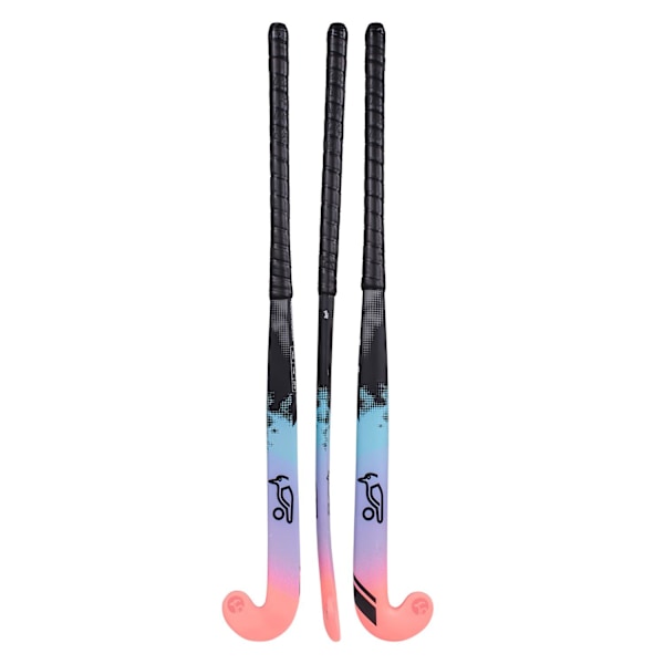 Kookaburra Risk L-Bow Hockeyklubba 37.5 tum Svart/Flerfärgad Black/Multicoloured 37.5in