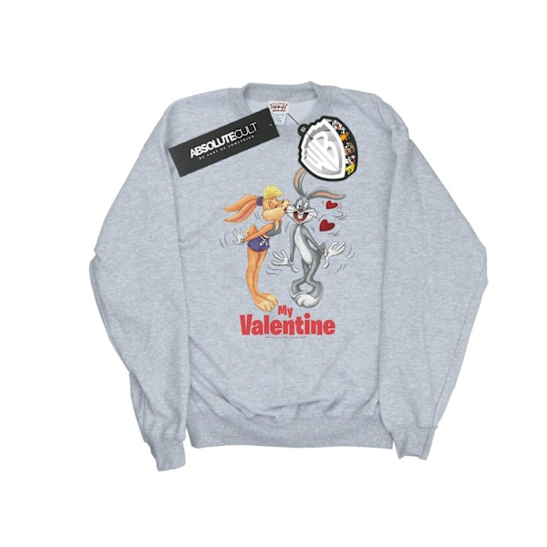 Looney Tunes Girls Bugs Bunny och Lola Alla hjärtans dag Sweatshirt Sports Grey 9-11 Years