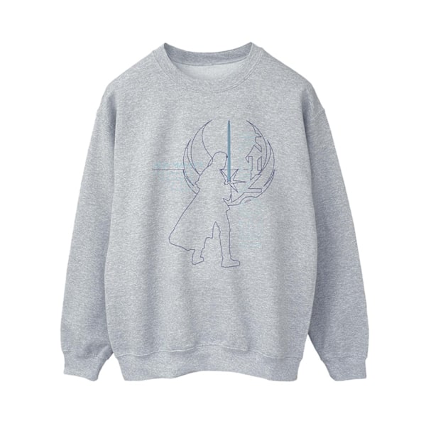 Star Wars Dam/Damer Obi-Wan Kenobi Jedi Master Balance Sweatshirt S Sports Grey Sports Grey S